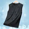 Camiseta Chaleco de Seda Helada de Verano para Hombre Camuflaje Secado Rápido Deportiva Fina Aire Acondicionado Casual Sin Mangas Camiseta Elástica Trendy Exterior