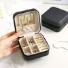 Caja de Almacenamiento de Joyería para Pendientes Caja de Joyería Portátil Coreana para Viaje Pendientes Collar Anillo Pequeño Caja de Joyería
