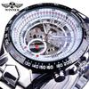 Reloj T-WINNER Winner Hueco Mecánico Automático para Hombre Reloj de Pulsera Banda de Acero Reloj para Hombre