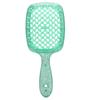 Peine de Malla Transparente con Brillo Spot Transfronterizo Peluquería Peine Hueco Peine de Masaje Peine Hueco Uso Dual Seco y Húmedo Peine Alisador de Cabello