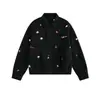 Chaqueta Bordada Floral Estilo Chino para Hombres y Mujeres, Abrigo Retro Otoñal Estilo Universitario para Parejas, Top Holgado Casual de Alta Gama