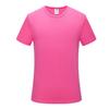 Playera de cuello redondo de secado rápido personalizada deportiva publicitaria cultural maratón correr manga corta fitness taekwondo LOGO estampado