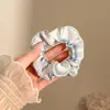 Scrunchie Floral Estilo Pastoral para Mulheres, Prendedor de Cabelo Doce Moda Coreana, Corda de Cabelo de Nicho de Alta Qualidade, Acessório de Cabelo para Rabo de Cavalo Baixo