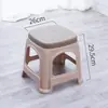Silla de Comedor de Plástico Engrosado, Silla Económica, Taburete, Taburete Alto, Taburete de Plástico para Mesa de Comedor del Hogar, Taburete Bajo Simple, Taburete para Mesa de Café
