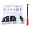 Caja de Clips Automotrices Transfronteriza de Bajo Costo Juego Completo Sujetadores de Parachoques de Plástico Remache de Expansión Universal Juego de 100 Piezas