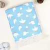 Manta de bebé con borlas de crepé doble, gasa de algodón puro, manta para cochecito de bebé, edredón de verano con aire acondicionado, manta envolvente para niños