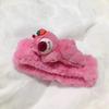Accesorios Haileyue Oso Rojo Peluche Diadema Pinza para el Cabello para Mujeres, Diadema Linda para Otoño e Invierno, Diadema para Lavarse la Cara, Estilo Celebridad de Internet