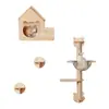 Rack de escalada para gatos montado na parede Brinquedo de gato montado na parede Cápsula espacial grande Pilar do céu Mesa de salto para gatos Pilar de garra de cânhamo