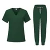 Corte Ajustado Ropa de Lavado Médico Traje para Mujer Cuidado Hospital Ropa Quirúrgica Clínica Dental Salón de Belleza Ropa de Trabajo