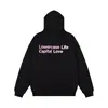 Moletom com capuz e estampa de letras retrô americana para homens e mulheres, novo estilo outono 2026, solto, casual, versátil, tendência, peça de casal de marca