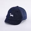 Chapéu de Baseball Infantil Ins Outono 2025, Boné Fofo de Cachorrinho, Brim Curto em Jeans, para Bebês de 1-3 Anos, Exportação