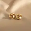 Brincos de metal triangulares retrô franceses de alta qualidade para mulheres, brincos de moda estilo cool minimalista irregular, acessórios de orelha de luxo leve