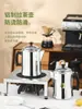 Hervidor de té con leche estilo Hong Kong Juego de tetera de aluminio para té con leche para uso comercial en tiendas de té con leche, Hervidor de alto poder para preparar té con leche