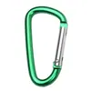 No. Hebilla de alpinismo de aleación de aluminio para exteriores con forma de D, 5 unidades, gancho para equipaje, accesorios de viaje externos, fabricantes al por mayor