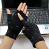 Nuevos guantes de mujer de medio dedo forrados de polar elásticos finos de terciopelo cálidos para trabajo mecanografía estudiantes escritura otoño e invierno lazo medio