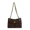 2026 Nuevo Otoño Moda Simple Súper Caliente Bolso de un Hombro Lujo Ligero Bolso Tote con Cadena Mate Estampado de Leopardo Bolso para el Trabajo