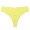Ropa interior de mujer de una pieza sin costuras, de color sólido, con cintura baja y ondas huecas, de nailon adhesivo, para Europa y Estados Unidos
