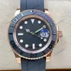 Rolex 126622 Gris Luminoso Calendario Correa de Caucho 40mm Automático Mecánico Reloj de Lujo para Hombre