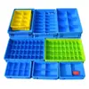 Caja de Logística de la UE Caja de Tornillos de Plástico Caja de Almacenamiento de Herramientas Caja Rectangular con Múltiples Compartimentos Caja Volteable Engrosada
