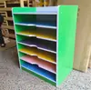 Armário de Armazenamento para Crianças 4K Madeira Maciça Estúdio de Arte Jardim de Infância Porta-Cartões Organizador Porta-Arquivos Armário Papel para Desenho Papel