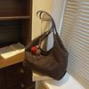 Bolso de Axila Retro Otoño e Invierno para Mujer 2025 Nuevo Bolso Tote de Gamuza Bolso de Hombro Simple y Versátil para el Trabajo Bolsos