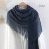 Bufanda de Algodón y Lino Burbuja de Comercio Exterior, Bufanda de Seda para Mujer, Pañuelo Versátil para la Cabeza, Bufanda Larga para Proteger del Sol, Bufanda de Color Sólido, Venta al por Mayor desde el Fabricante