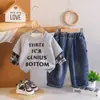 Conjunto de sudadera con tachuelas para niño, elegante atuendo de otoño para niños pequeños, conjunto de dos piezas para primavera y otoño, moda al por mayor