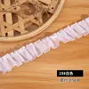 Accesorios de Encaje Blanco y Negro Hechos a Mano DIY Ropa Extendida Falda de Tela Plisada Decoración del Dobladillo de la Falda