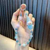 Cadena de Teléfono con Cuentas de Conejo Llavero Colgante para Bolso de Mejor Amiga Llavero Acrílico Decoración para Funda de Teléfono Pequeño Regalo
