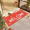 Alfombrilla de suelo de Diatomeas de Dibujos Animados Navideños, Absorbente de Agua y Secado Rápido, Felpudo Antideslizante para Baño, Felpudo de Entrada Navideño