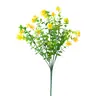 Combinação de Flores Artificiais Falsas Mais Vendida na Amazon Flores de Eucalipto Simuladas Plantas Verdes Decoração de Interior Flores de Grama de Primavera Pequenas