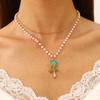 Collar de doble capa con diseño de estrella de mar y concha, estilo europeo y americano, con múltiples capas superpuestas, estilo oceánico festivo.