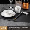 Hotel Club Configuração de Mesa Conjunto de Porcelana Óssea Caixa de Banquete Chinês Tigelas e Pratos com Borda Dourada Conjunto de Nove Peças Louça de Hotel Luxo Acessível
