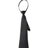 Camisa negra estilo coreano sin cremallera para estudiante, estilo perezoso, corbata, estilo universitario, corbata universal para hombres y mujeres de negocios japoneses