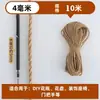 Cuerda de cáñamo para postes rascadores de gatos hechos a mano para bricolaje, estructuras para trepar, decoraciones de jardín de infantes, cuerda para atar tuberías, cordel grueso de cáñamo