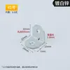 Venta al por mayor de fábrica código de ángulo chapado en zinc blanco código de ángulo recto de 90 grados soporte para tablero de armario de ropa código de ángulo en forma de L soporte para muebles