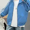 Chaqueta de cuello alto estilo americano para niñas, nuevo modelo otoño 2026, chaqueta estampada con letras para niños medianos y mayores, chaqueta de béisbol para estudiantes de secundaria
