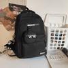 Nueva mochila resistente y duradera de gran capacidad para estudiantes de secundaria y preparatoria Mochila de pareja para estudiantes universitarios de moda estilo Hong Kong para hombre