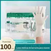 Luvas de Exame de Borracha Médica de Seda Descartáveis de Látex de Borracha Exame Especial Protetora Estéril Grau Médico Atacado