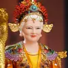 Silla de Dragón de Resina, Estatua de la Diosa Abuela Tai Shan, Diosa Dama Tai Shan de la Montaña de China Oriental, Bi Xia Yuanjun, Tres Inmortales, Santa Madre, Decoraciones para Altar Doméstico