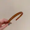 Nova Faixa de Cabeça Acrílica Jelly Coreana para Mulheres com Dentes Brilhantes Plástico Antiderrapante Presilha de Cabelo Presilha de Cabelo Acessório de Cabeça