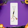 Pingente Caveira de Halloween Transfronteiriço Fantasma de Terror Bolsa de Abóbora Chaveiro de Metal Pingente Evento Pequeno Presente