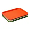 Bandeja Rectangular de Plástico para Catering de Uso Comercial en Restaurantes de Comida Rápida, Bandeja para Servir de Cafetería, Bandeja para Servir Engrosada Antideslizante