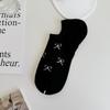 Calcetines náuticos de boca baja con lazo, finos e invisibles de verano, de algodón, de tubo corto, para niños, estilo coreano Dongdaemun