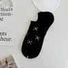 Calcetines náuticos de boca baja con lazo, finos e invisibles de verano, de algodón, de tubo corto, para niños, estilo coreano Dongdaemun