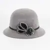 Sombreros de Piel Sintética de Visón para Otoño e Invierno para Personas de Mediana Edad y Mayores, Sombreros Tipo Cubo Elegantes y con Estilo, Sombreros de Moda Cálidos y Casuales