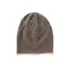 100% Cachemir Otoño/Invierno 2026 Nuevo Gorro de Punto para Mujer Casual Bloque de Color Trenza de Punto Gorro Cálido para Protección de Orejas