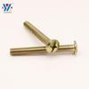 Tornillo para máquina Yixiong con baño de zinc de color, cabeza de cruz y ranura en cruz, cabeza de hongo, cabeza plana grande, hilo de máquina TM M6