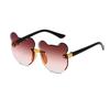 Gafas de sol para bebé de dibujos animados de gatito color océano, estilo callejero, gafas de sol de moda para fiesta, gafas de moda transfronterizas