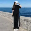 Conjunto Esportivo Feminino Verão 2026 Novo, Roupa de Corrida de Secagem Rápida, Casual Soltinho Fitness Corrida Roupa Esportiva de Seda Gelada